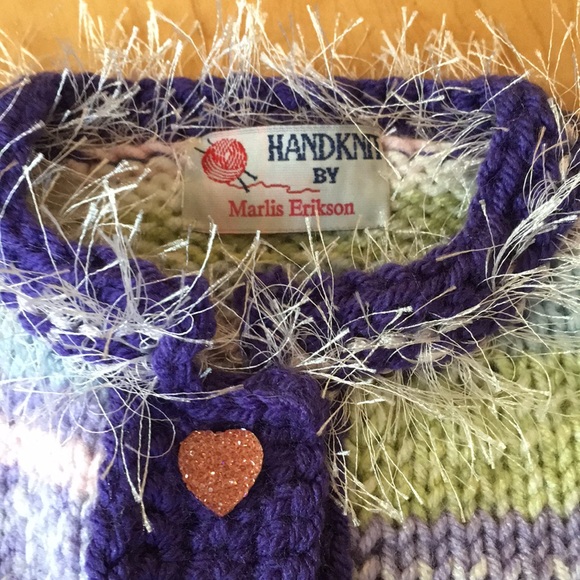 HANDKNIT By Marlis Erikson Toddler Cardigan Sweater - Picture 7 of 17